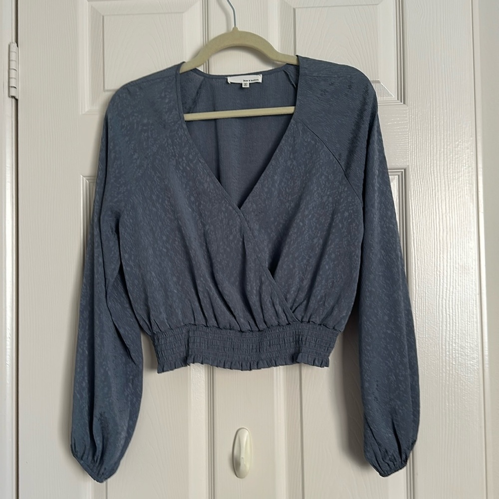 June & Hudson cropped blouse